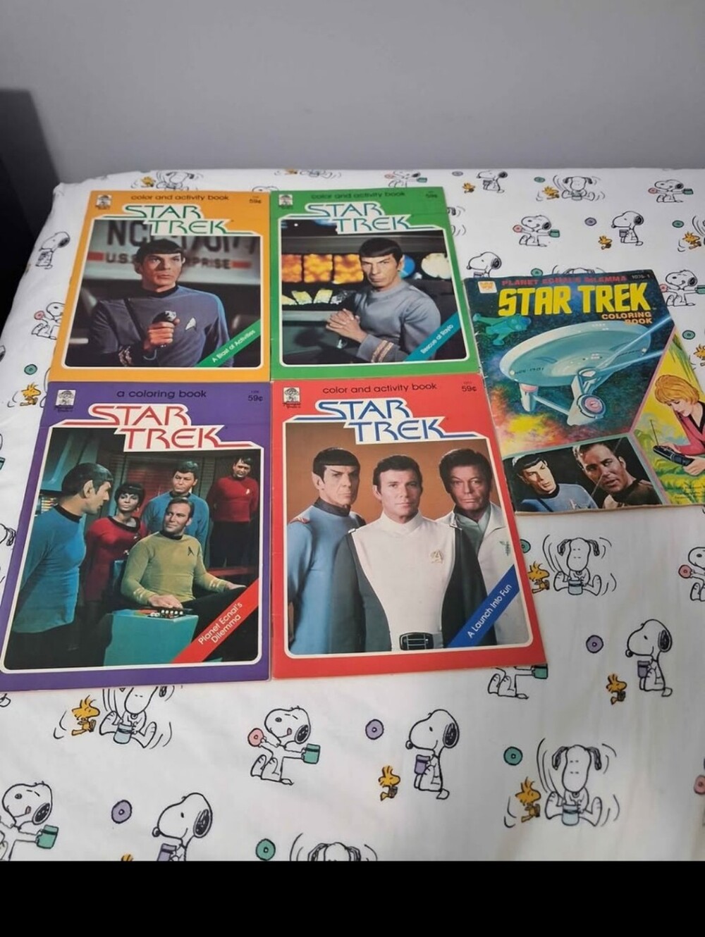 Vintage 70s Star Trek TOS The Original Series Colouring Books - Unused